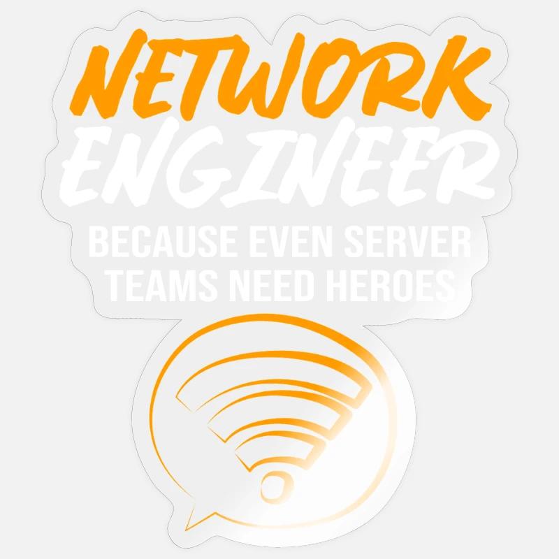 Network Computer Scientist Programmer Admin Sticker size S (10 x 10 cm)