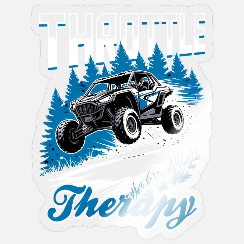 UTV Off Road 4 Wheeler Side by side Sticker Größe S (10 x 10 cm)