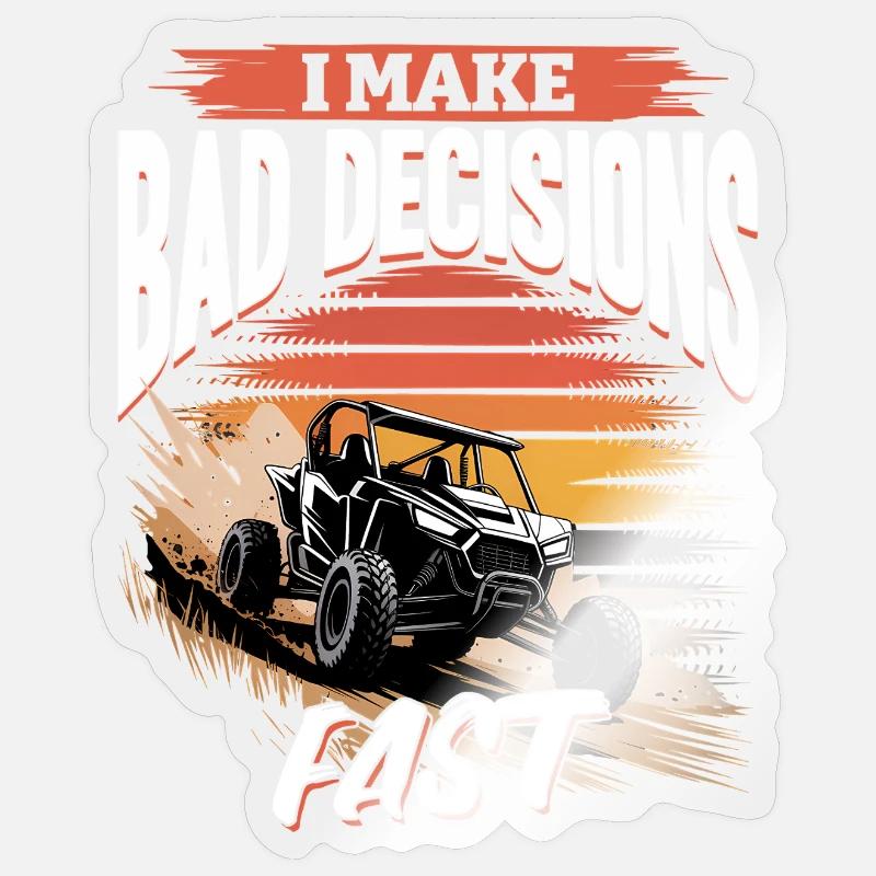 UTV Off Road 4 Wheeler Side by side Sticker Größe S (10 x 10 cm)