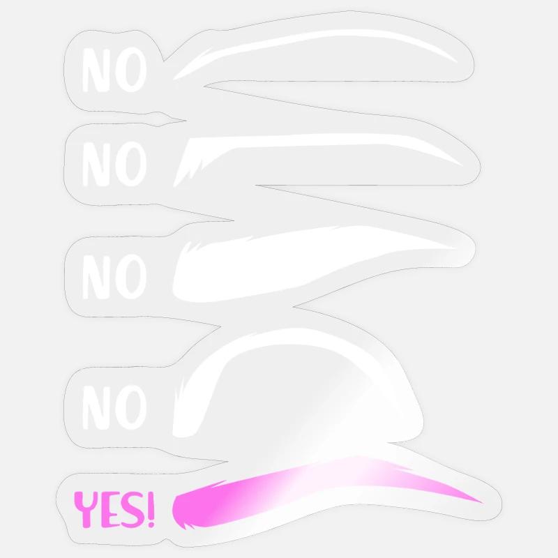 Cosmeticienne de microblading maquillage - Sticker taille S (10 x 10 cm) - brillant transparent