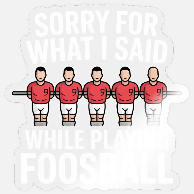 Table Soccer Evolution Funny Foosball Foosball Sticker size S (10 x 10 cm)