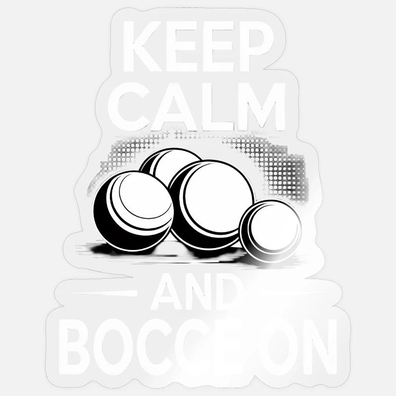 Boccia King Passion de Précision - Sticker taille S (10 x 10 cm) - brillant transparent