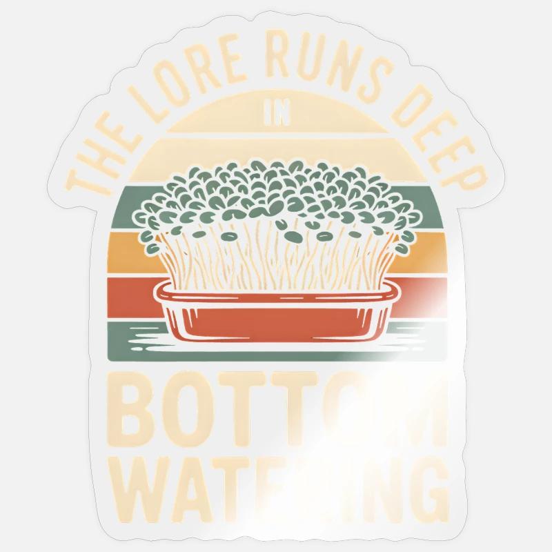Water from below | Microgreens Insider Sticker size S (10 x 10 cm)