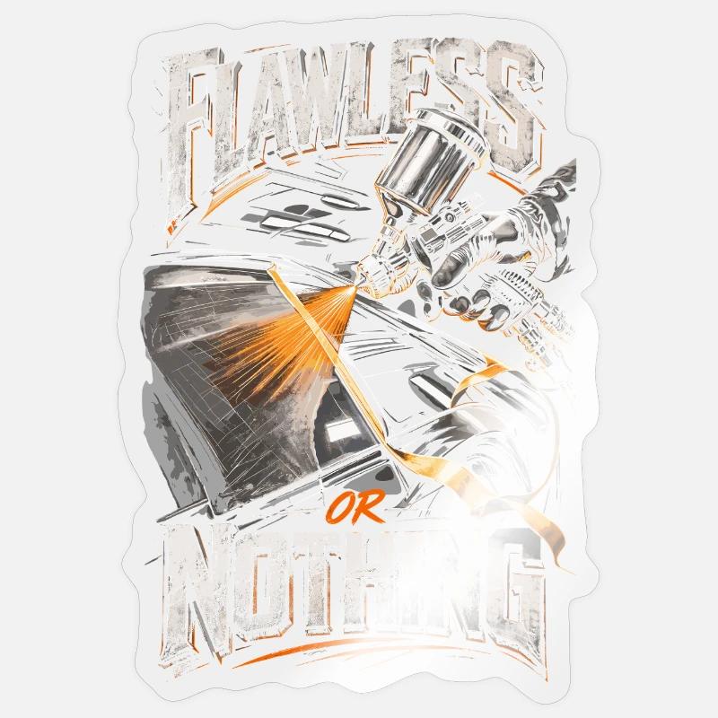 Vehicle Painter Car Painter Painter - Sticker size S (10 x 10 cm) - transparent glossy