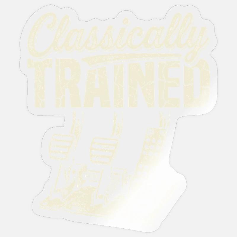 Classically Trained Pedals - Sticker Größe S (10 x 10 cm) - Transparent glänzend