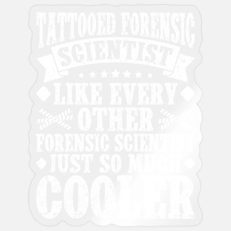 Forensic Analyst Just So Much Cooler Squad Crime Sticker Größe S (10 x 10 cm)