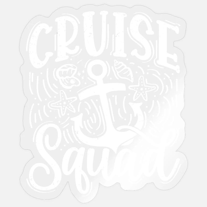 Cruise Squad - Sticker size S (10 x 10 cm) - transparent glossy