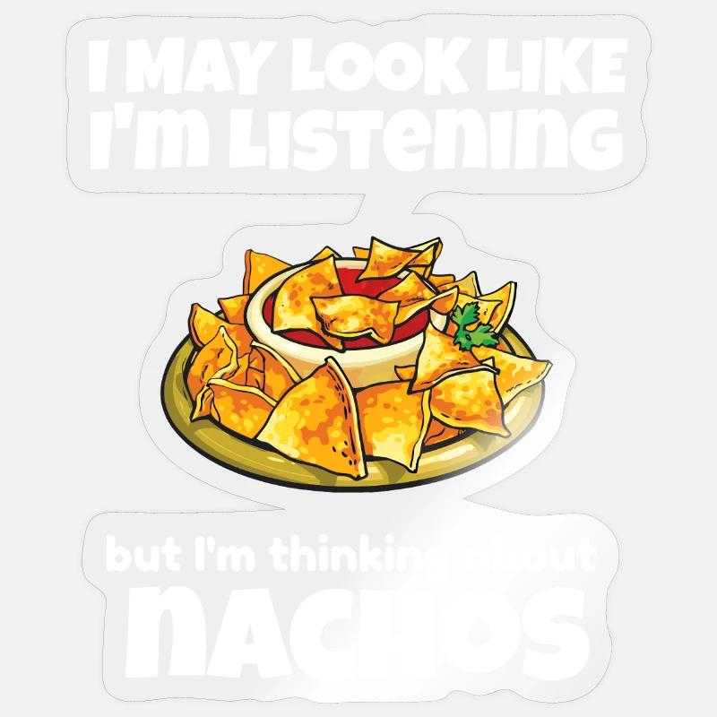 Nachos Daydreams Graphic Tee - Sticker size S (10 x 10 cm) - transparent glossy