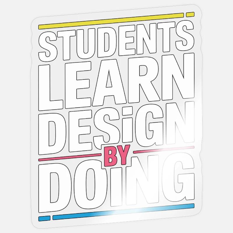 Designer Educator Students Learn Graphic Design Sticker Größe S (10 x 10 cm)