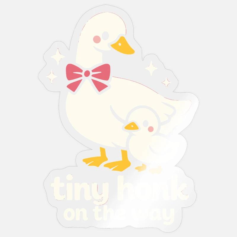 Petit Klaxon - Sticker taille S (10 x 10 cm) - brillant transparent