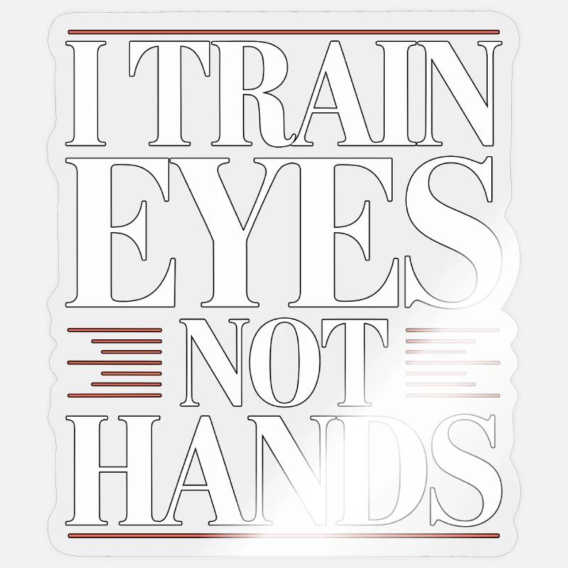 Designer Educator I Train Eyes Visual Designer Sticker Größe S (10 x 10 cm)