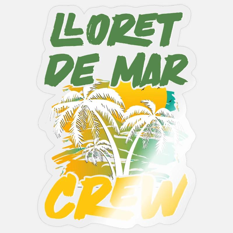Lloret De Mar Crew - Sticker size S (10 x 10 cm) - transparent glossy