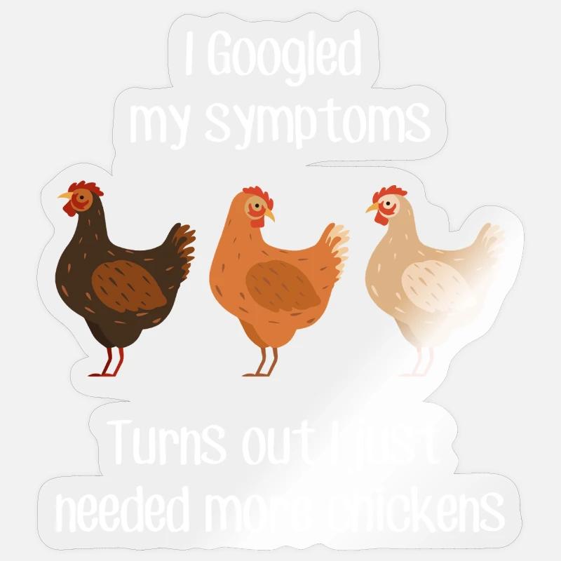 Chicken Talking To Sticker size S (10 x 10 cm)