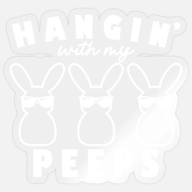 Traîner avec mes gars - Sticker taille S (10 x 10 cm) - brillant transparent