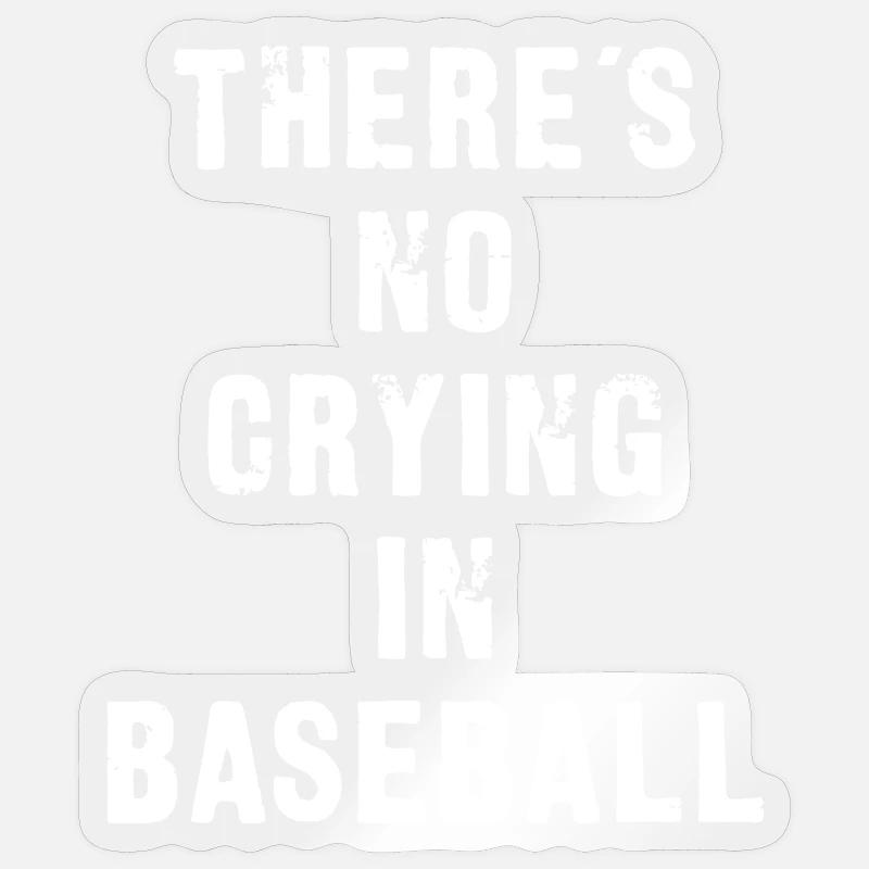 Baseball-Motto Bold Tee - Sticker Größe S (10 x 10 cm) - Transparent glänzend