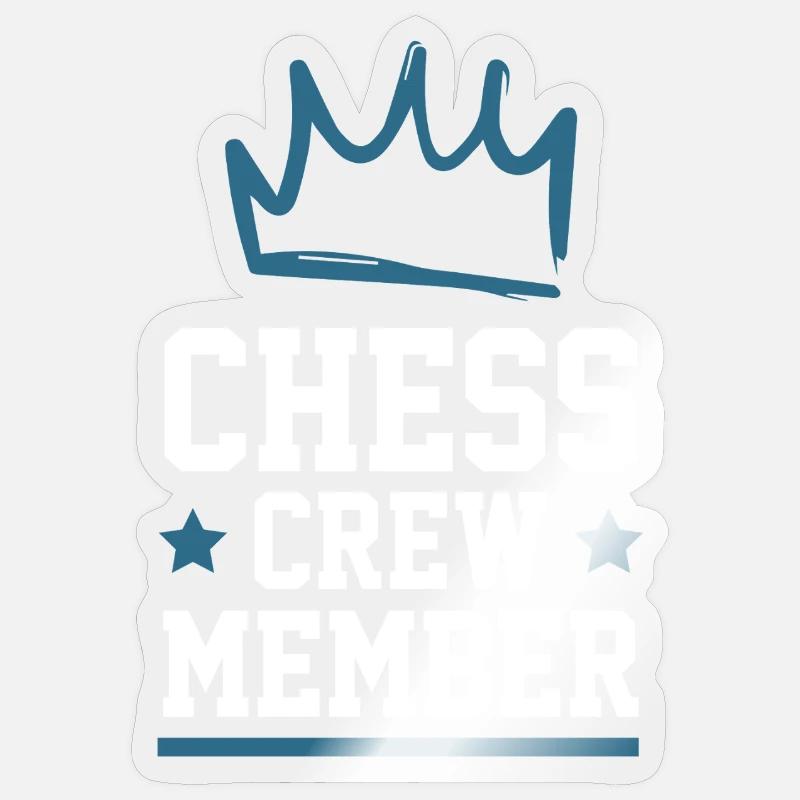 Chess Crew - Sticker size S (10 x 10 cm) - transparent glossy