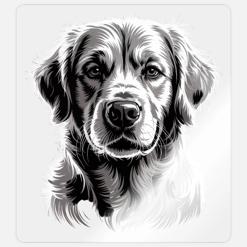Labrador - Sticker size S (10 x 10 cm) - transparent glossy
