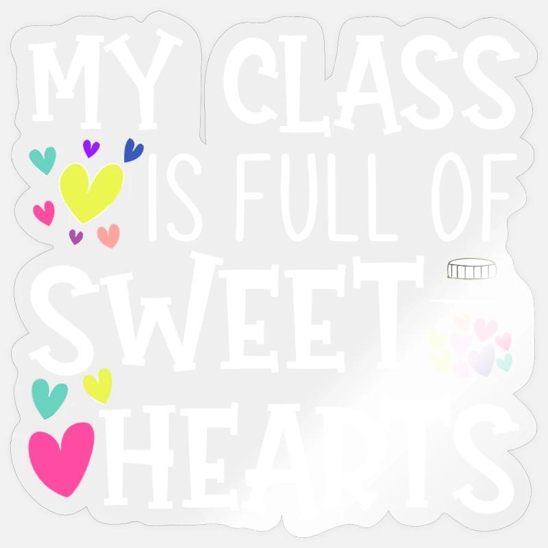Lieblinge im Klassenzimmer - Sticker Größe S (10 x 10 cm) - Transparent glänzend