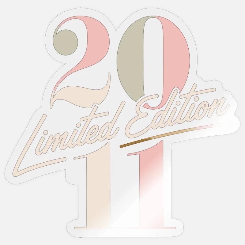 Édition limitée anniversaire 2011 - Sticker taille S (10 x 10 cm) - brillant transparent