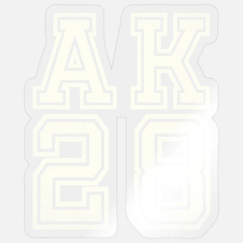 AK28 - Sticker taille S (10 x 10 cm) - brillant transparent