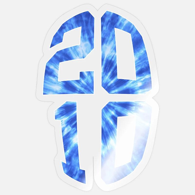 16 ANS 2010 16E ANNIVERSAIRE - Sticker taille S (10 x 10 cm) - brillant transparent