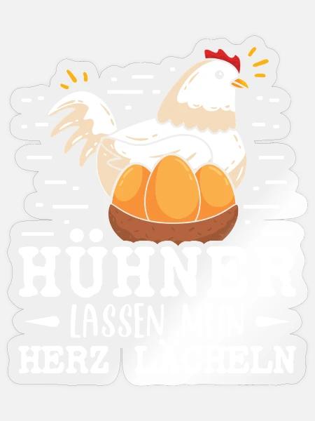 Hühnerflüsterer Huhn Hühnerhalter Hühner - Sticker Größe S (10 x 10 cm) - Transparent glänzend