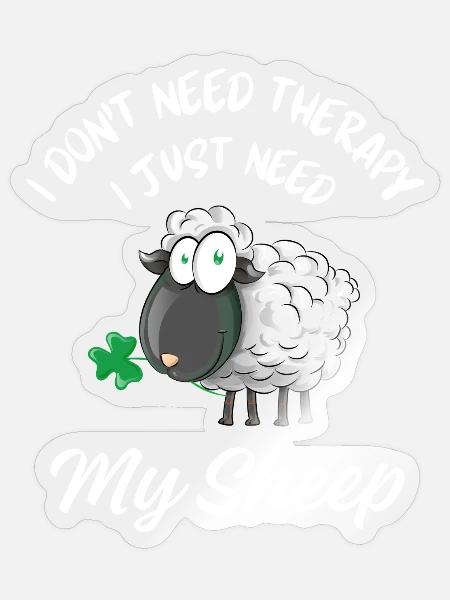 Schaftherapie Tierhumor - Sticker Größe S (10 x 10 cm) - Transparent glänzend