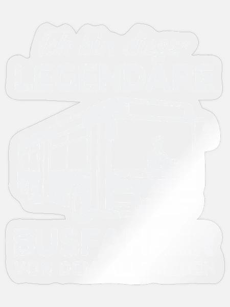 Linienbus Busfahrer Schulbus Busfahrerin Bus - Sticker Größe S (10 x 10 cm) - Transparent glänzend