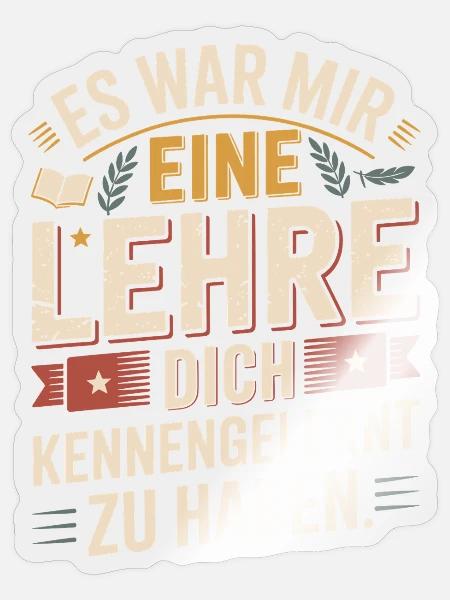 Lehre Dich Kennenzulernen Ex Freund Trennung Ex - Sticker Größe S (10 x 10 cm) - Transparent glänzend
