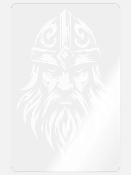 Wikinger Tribal - Sticker Größe S (10 x 10 cm) - Transparent glänzend