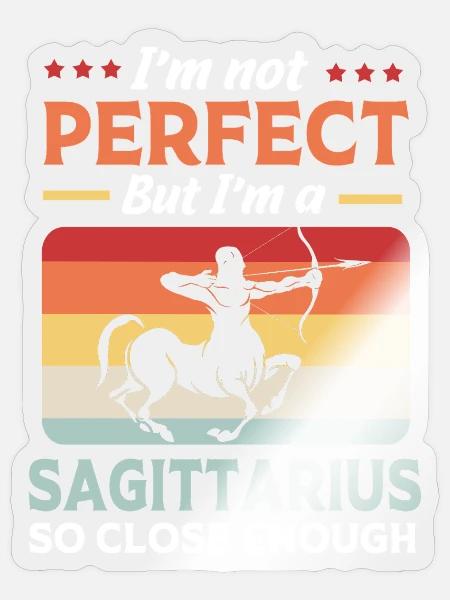 Sternzeichen Schütze - Sticker Größe S (10 x 10 cm) - Transparent glänzend