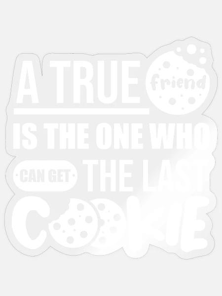 Cookie Plätzchen Keks - Sticker Größe S (10 x 10 cm) - Transparent glänzend
