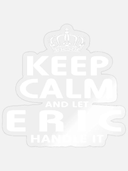 ERIC: Regeln Sie es - Sticker Größe S (10 x 10 cm) - Transparent glänzend