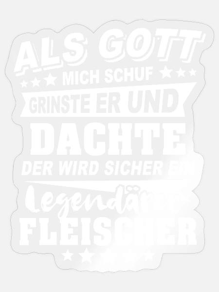 Fleischer - Sticker Größe S (10 x 10 cm) - Transparent glänzend