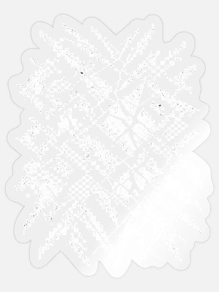 Pixel KI Gesichtserkennung Störmuster - Sticker Größe S (10 x 10 cm) - Transparent glänzend