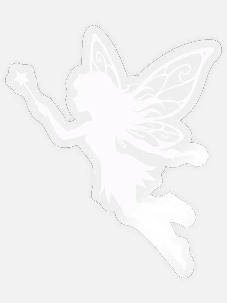 Feenstaub Sternenmagie - Sticker Größe S (10 x 10 cm) - Transparent glänzend
