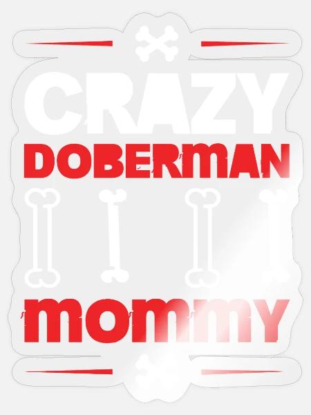 DOBERMAN - Sticker Größe S (10 x 10 cm) - Transparent glänzend