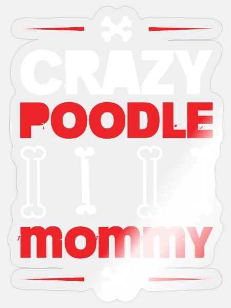 POODLE - Sticker Größe S (10 x 10 cm) - Transparent glänzend