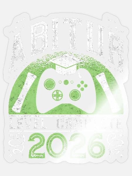 Abitur complete Abiturient - Sticker Größe S (10 x 10 cm) - Transparent glänzend
