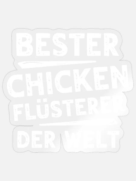 Chicken - Sticker Größe S (10 x 10 cm) - Transparent glänzend