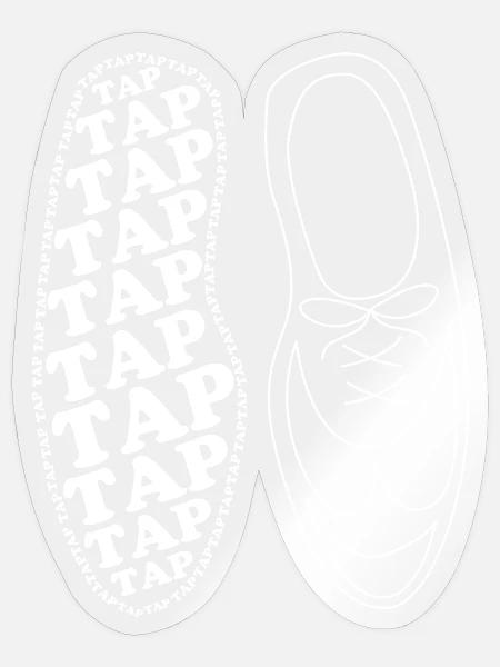 Stepptanz - Sticker Größe S (10 x 10 cm) - Transparent glänzend