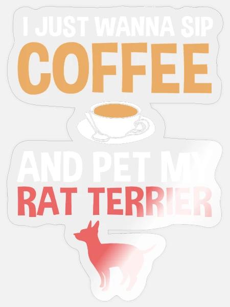 Rat Terrier - Sticker Größe S (10 x 10 cm) - Transparent glänzend