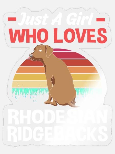 Rhodesian Ridgeback - Sticker Größe S (10 x 10 cm) - Transparent glänzend