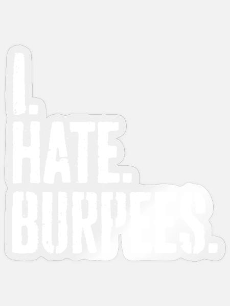HIIT Bodyweigh Workout - Sticker Größe S (10 x 10 cm) - Transparent glänzend