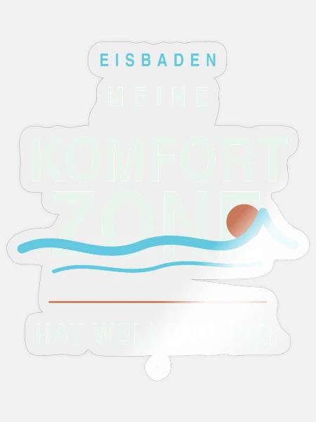Komfortzone Wellengang - Sticker Größe S (10 x 10 cm) - Transparent glänzend