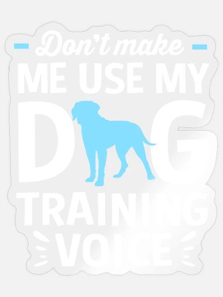 Hundetrainer - Sticker Größe S (10 x 10 cm) - Transparent glänzend