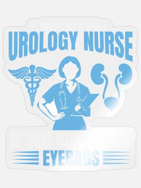 Urologieabteilung Krankenschwester Wertschätzung - Sticker Größe S (10 x 10 cm) - Transparent glänzend