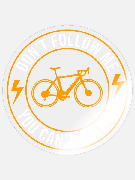 E-Bike EBike E Bike - Sticker Größe S (10 x 10 cm) - Transparent glänzend
