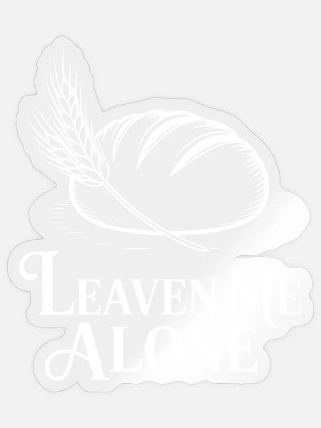 Leave Me Alone Logo T-Shirt - Sticker Größe S (10 x 10 cm) - Transparent glänzend