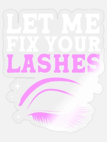 Kosmetik Make-up Kosmetikerin - Sticker Größe S (10 x 10 cm) - Transparent glänzend